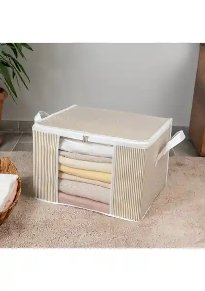 Nacarev Orta Boy Pencereli Çizgi Desen Baskılı Dolap İçi Kıyafet Düzenleyici Hurç İncelemesi