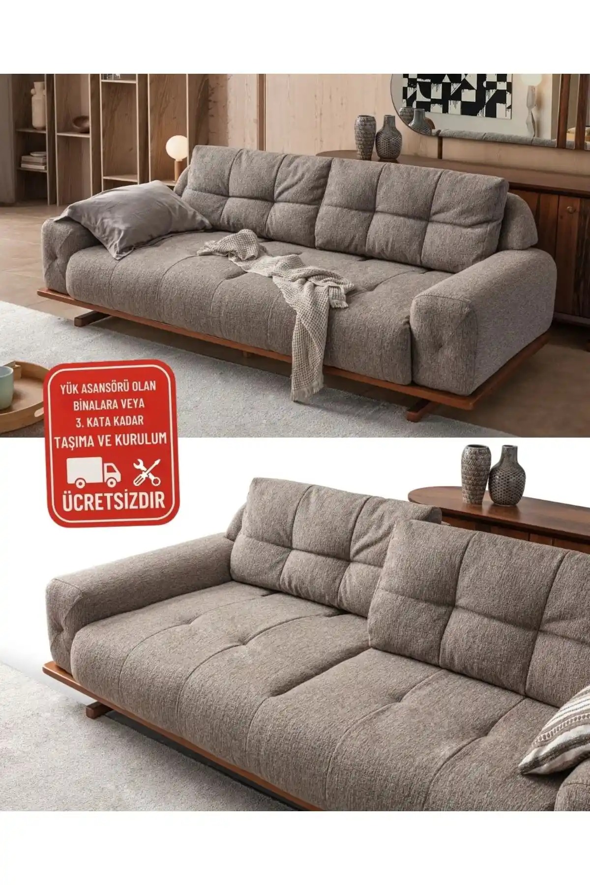 Napoli 3'lü Sırt Atlamalı Koltuk: Modern ve Dayanıklı Oturma Çözümü