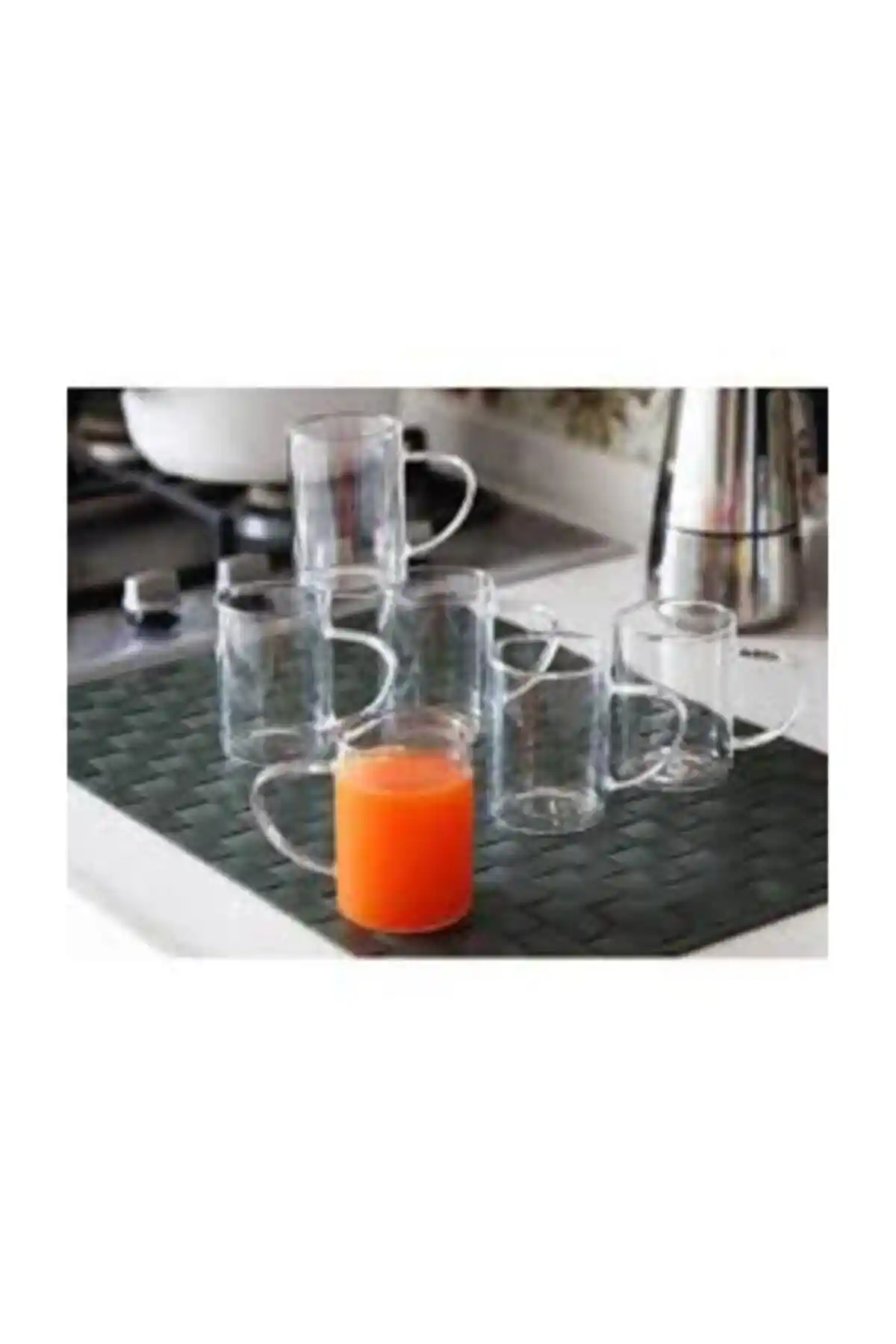 Naturelove Borosilikat Cam Kupa Bardak Seti 3'lü 200 ml modern ve dayanıklı tasarım