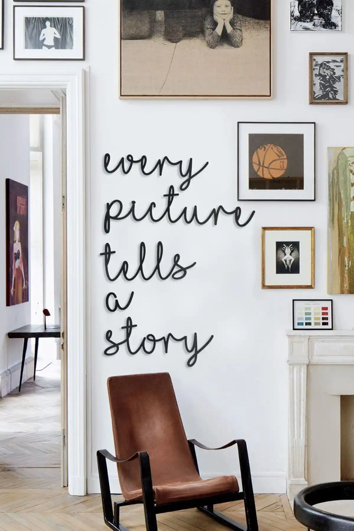 NT Handmade Siyah Ahşap Dekoratif Tablo Modern ve Dayanıklı Tasarım