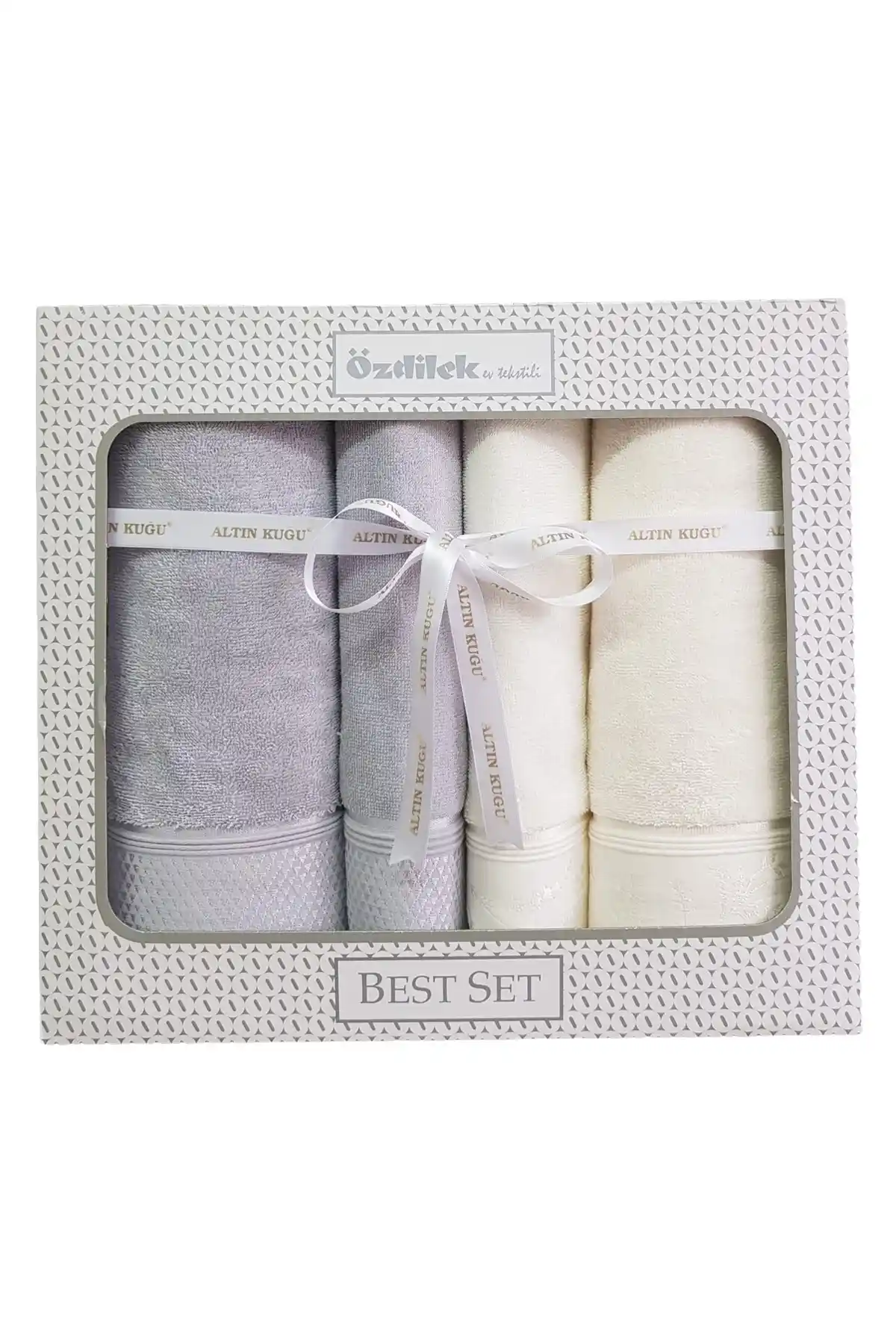 Özdilek Ditsy Best Set Hamam Takımı Modern ve Şık Banyo Tekstili Çözümü