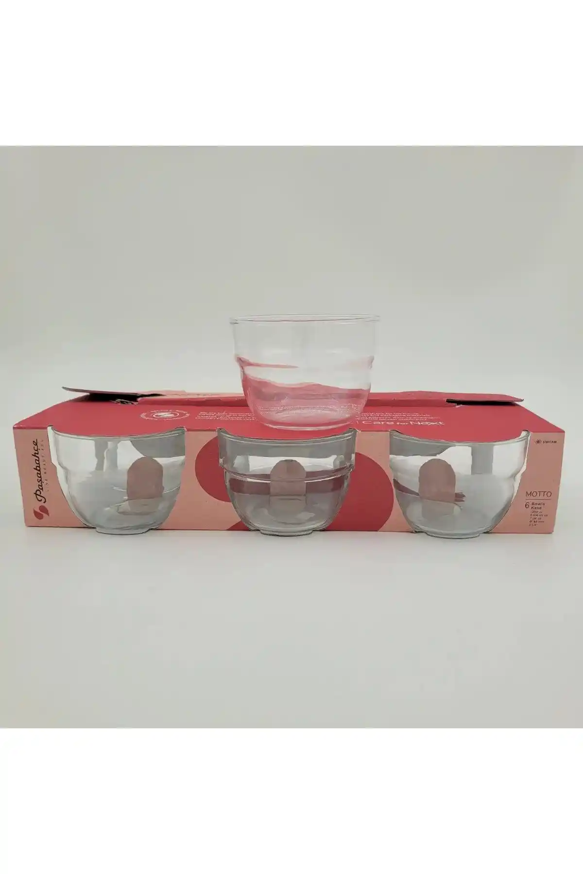 Paşabahçe 43713 Motto Reçellik Sunum Kase: Modern ve Şık Tasarımıyla Dayanıklı Cam Ürün