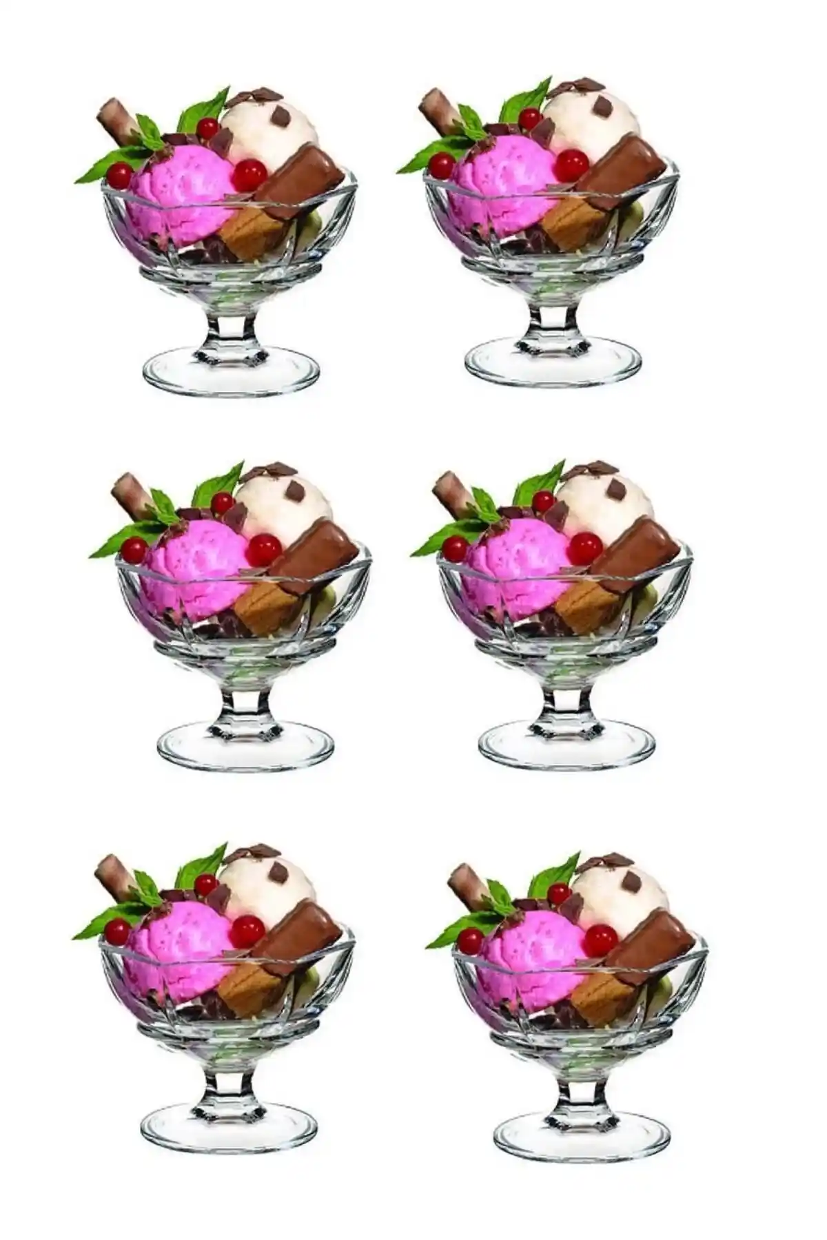 Paşabahçe 51368 Ice Vılle Dondurmalık: Şık ve Fonksiyonel Cam Sunum Seti