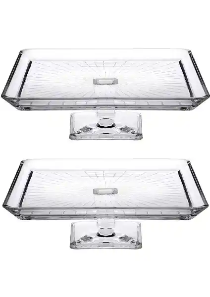 Paşabahçe 950007 Ayaklı Kare Servis Tabağı: Şık ve Pratik Sunum Çözümü