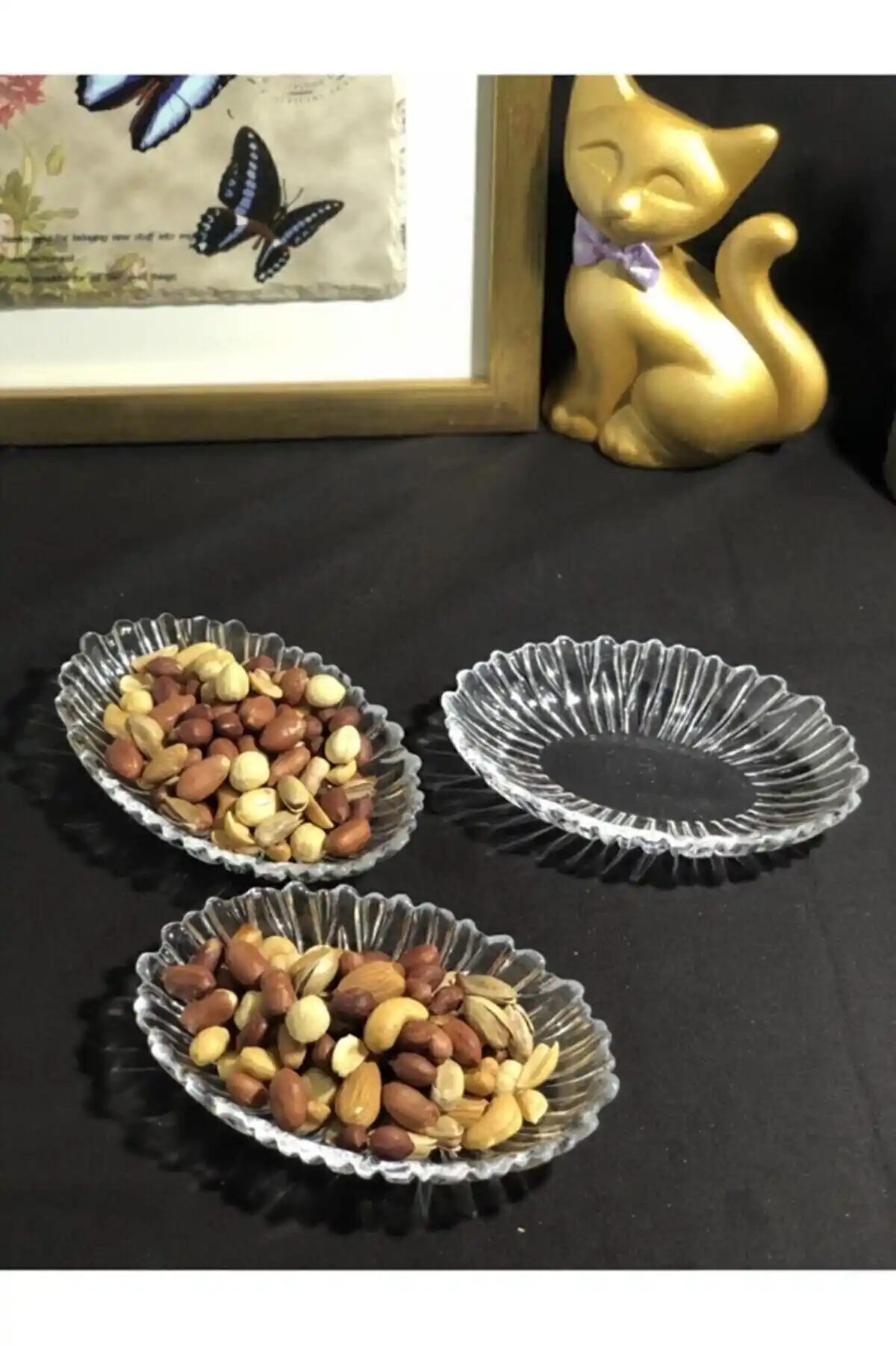 Paşabahçe Aurora 3'lü Cam Çerezlik ve Mezelik Seti Şık ve Dayanıklı Tasarım