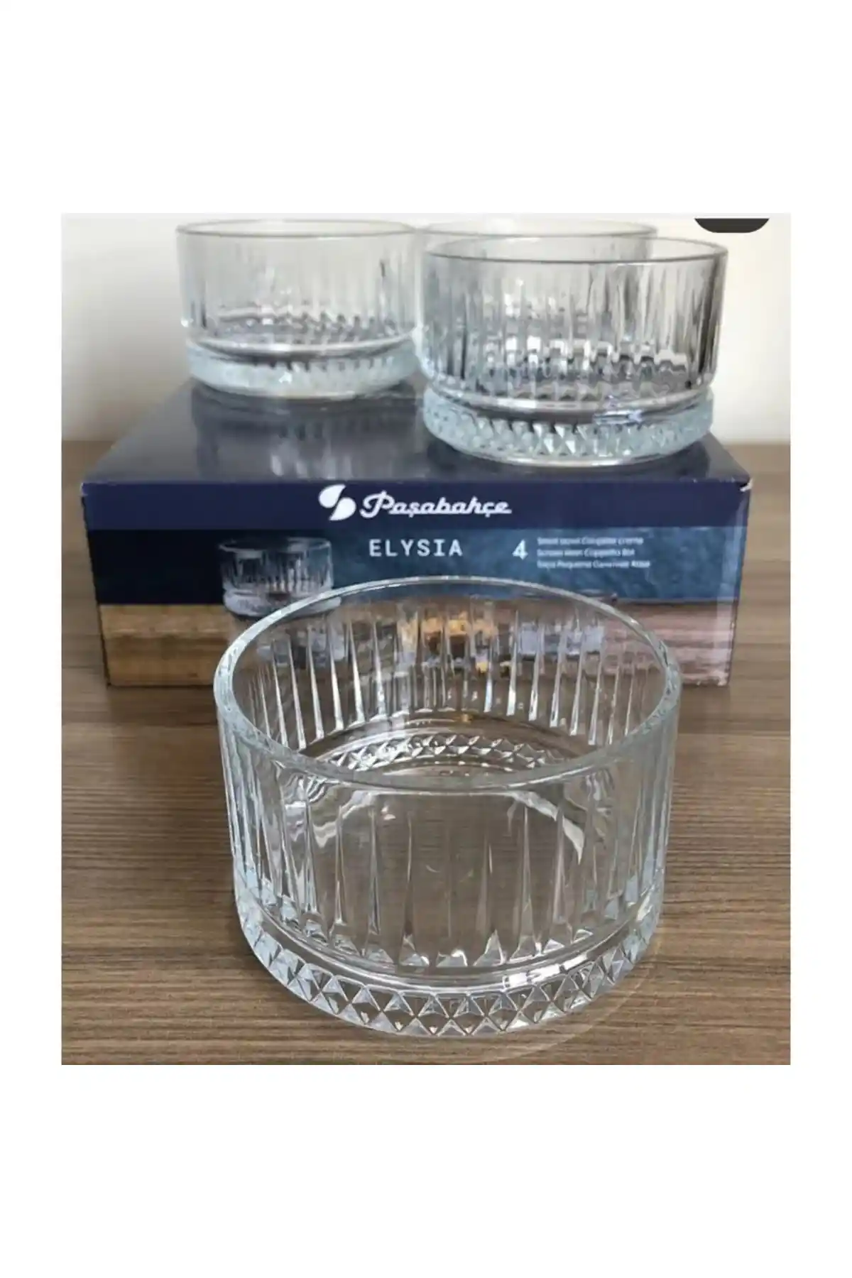 Paşabahçe Elysia 4'lü Düz Cam Kase Seti Şıklık ve Fonksiyonellik Bir Arada