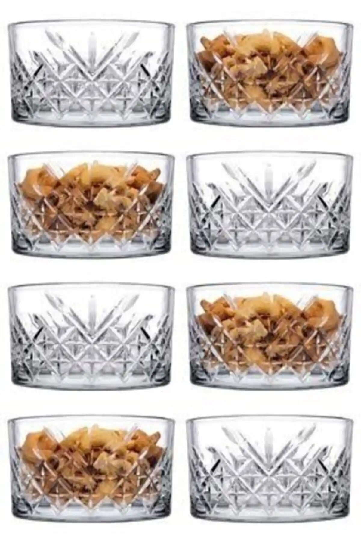 Paşabahçe Tımeless 8'li Cam Çerezlik Seti Şıklık ve Fonksiyonellik Sunar