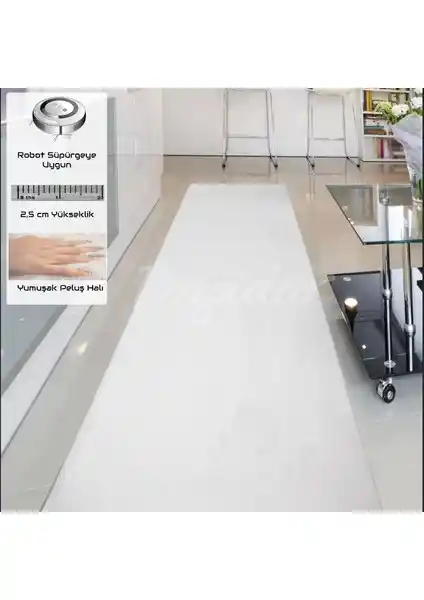 Payidar Yıkanabilir Post Peluş 100x400 cm - Konfor ve Şıklık Sunan Modern Halı