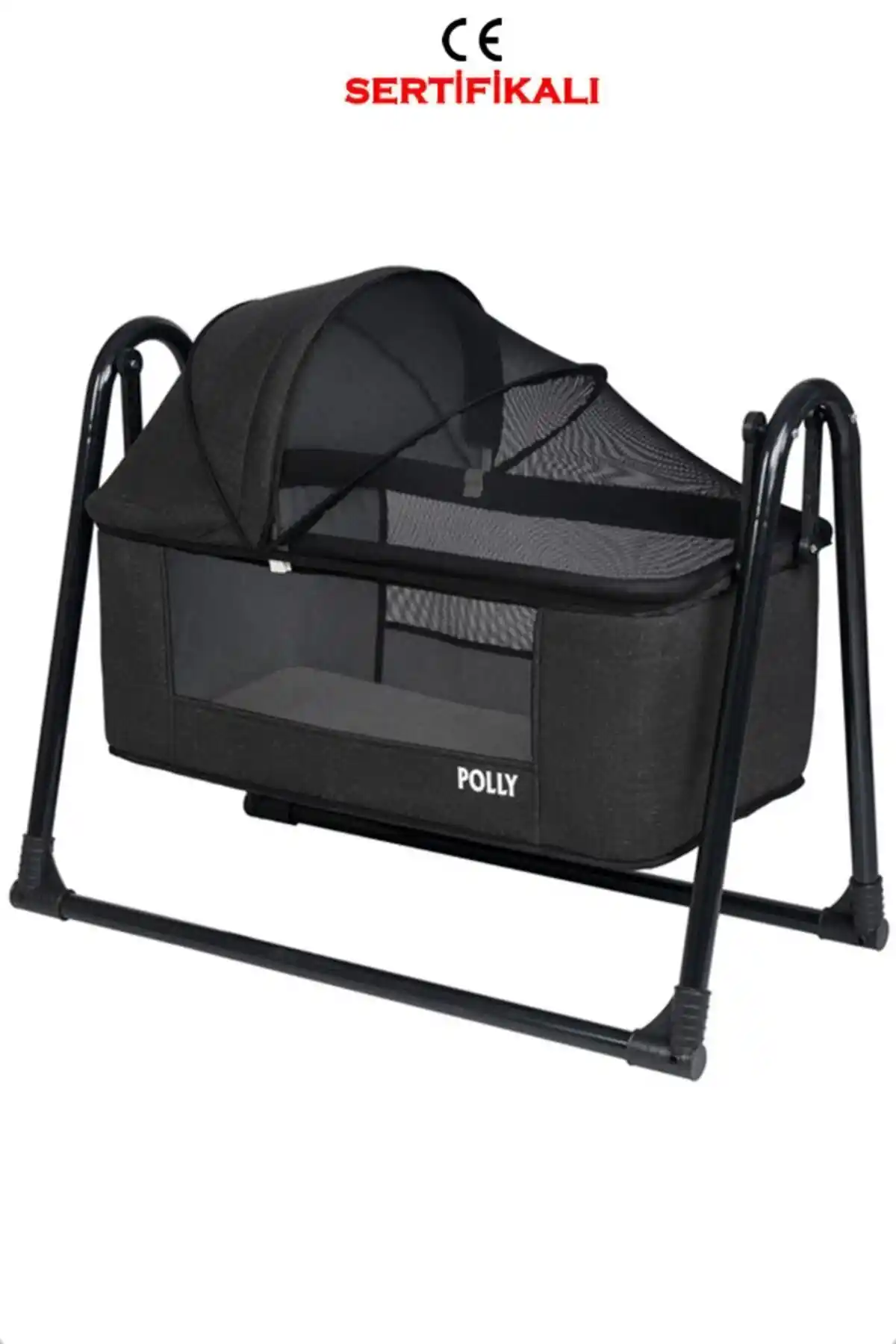 POLLY BABY Lüks Keten Fileli Silinebilir Portatif Sallanır Bebek Beşiği Özellikleri ve Kullanım Avantajları