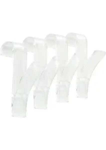 Primanova 4'lü Şeffaf Banyo Askısı: Modern ve Dayanıklı Tasarım