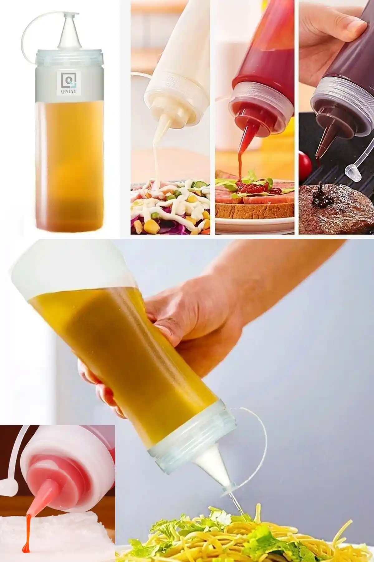 QNİAY Qchef Hazırlık Şişesi: Pratik ve Güvenilir Mutfak Saklama Çözümü