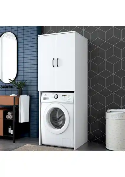 Rani KD110 Çamaşır Makinesi Dolabı: Modern ve Fonksiyonel Depolama Ünitesi