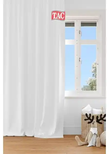 Rech Home Taç 4 Katmanlı Beyaz Güneşlik Perde: Estetik ve Fonksiyonellik Bir Arada