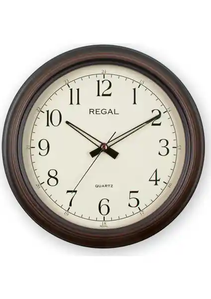 Regal 9103 AI Ahşap Renk Klasik Duvar Saati: Şık ve Fonksiyonel Tasarım
