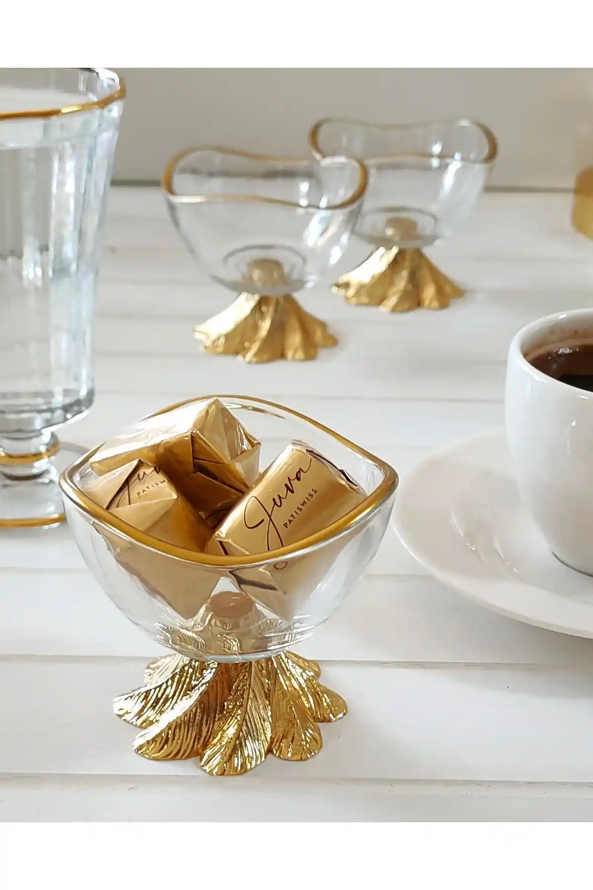 REGNA HOME Fine Living Grace 6 Parça Lüx Mini Kase Seti Modern ve Şık Mutfak Dekorasyonu İçin Ideal