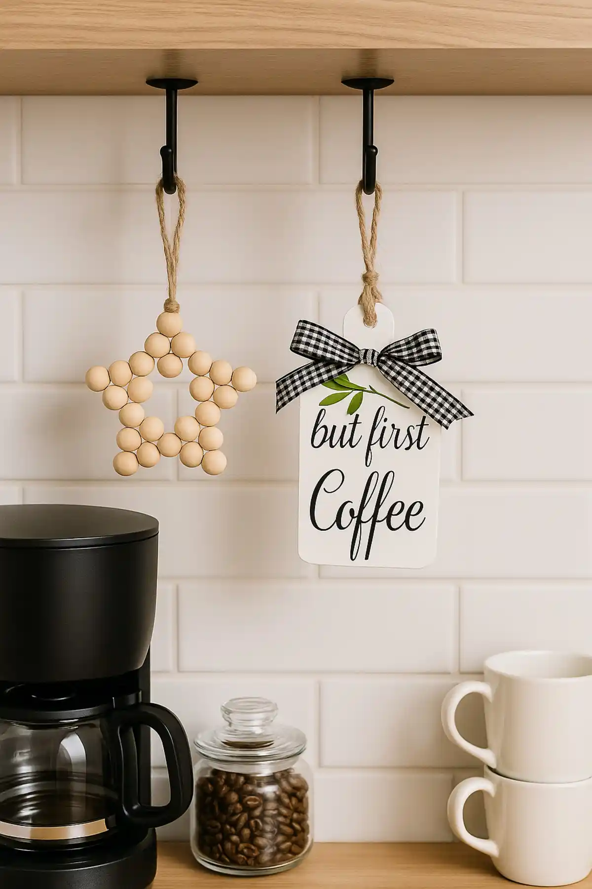 Rosfloa RF But First Coffee Kahve Köşesi Seti Modern ve Şık İç Mekan Dekorasyonu İçin Uygun