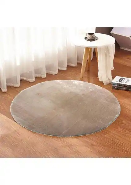 Sarar 120x120 cm Yuvarlak Peluş Halı Modern Tasarım ve Yüksek Kaliteyle Sıcaklık Sağlar