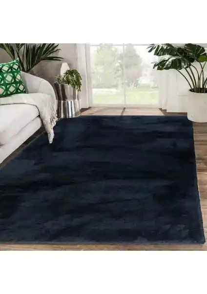 Sarar Post Peluş Siyah Kaymaz Taban Halı: Dayanıklı ve Estetik Çözüm