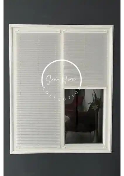 Serin Home Collection Beyaz Katlanabilir Plise Perde Modern ve Pratik Çözüm