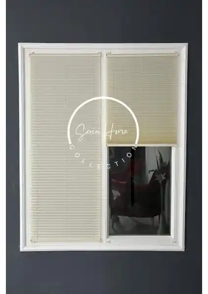 Serin Home Collection Krem Katlanabilir Plise Perde: Estetik ve Fonksiyonellik Bir Arada