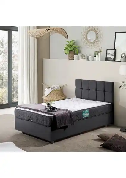 Setay Berlin Tek Kişilik Baza Başlık Comfort Yatak Seti Modern ve Fonksiyonel Tasarım