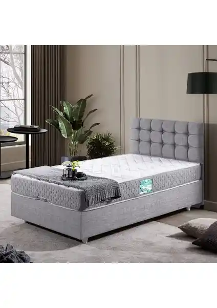 Setay Venedik İkili Tek Kişilik Baza Başlık Açık Gri Modern Yatak Odası Çözümü