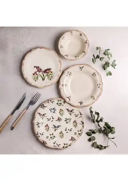 Snippy Wild 24 Parça 6 Kişilik Porselen Yemek Takımı Şık ve Dayanıklı Tasarım