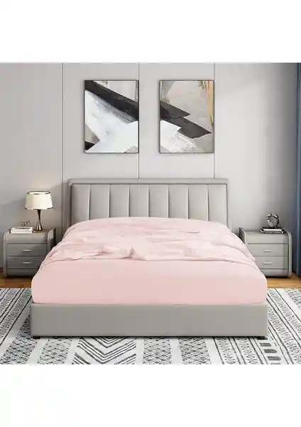 Soley %100 Doğal Pamuklu Çift Kişilik Lastikli Çarşaf Yatak Konforu ve Dayanıklılık