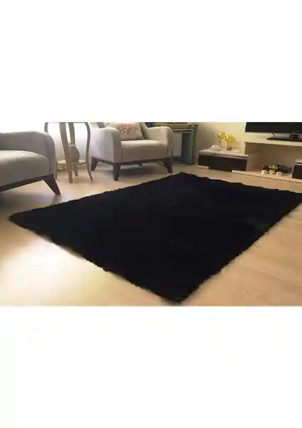 Tappeto Tavşan Tüyü Post Halı Siyah Yüksek Kalite ve Modern Tasarım Özellikleri