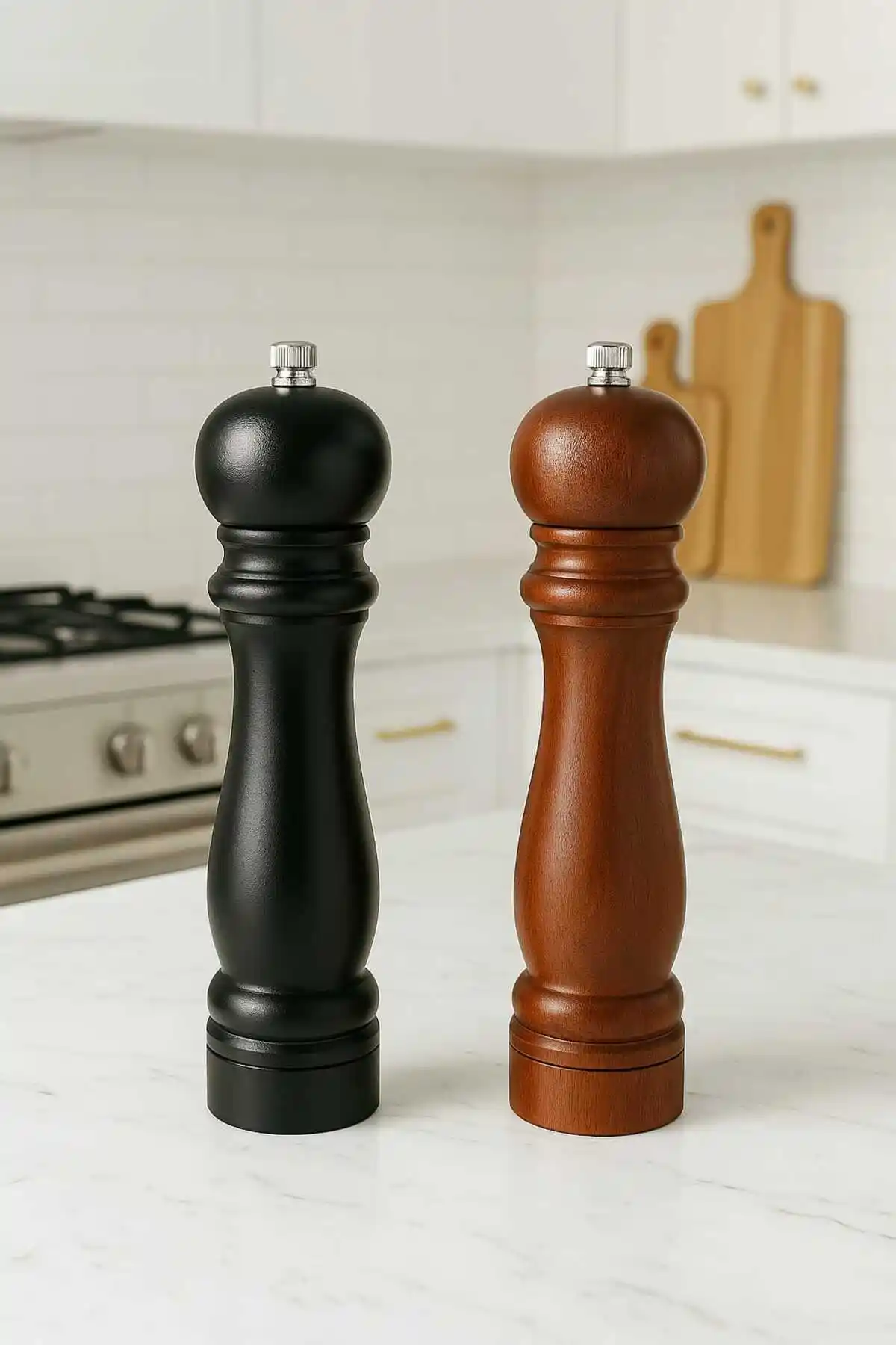 Technojet 2'li Ahşap Baharat Öğütücü Seti: Şık ve Fonksiyonel Mutfak Aksesuarı