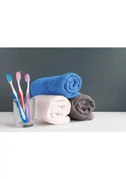 Tfex Mavi El Yüz Havlusu: Şık ve Fonksiyonel Pamuklu Banyo Havlusu