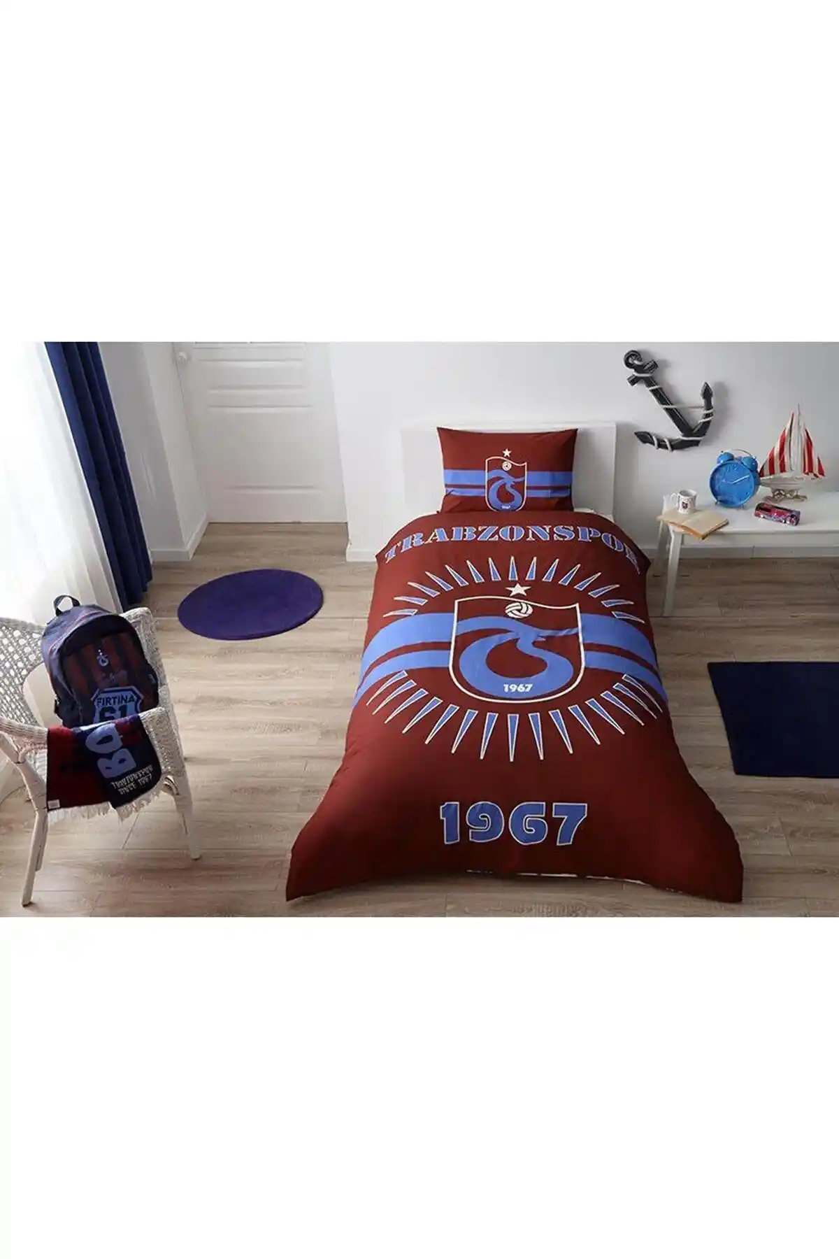 Trabzonspor Temalı Pamuk Nevresim Takımı Yüksek Kalite ve Şık Tasarım