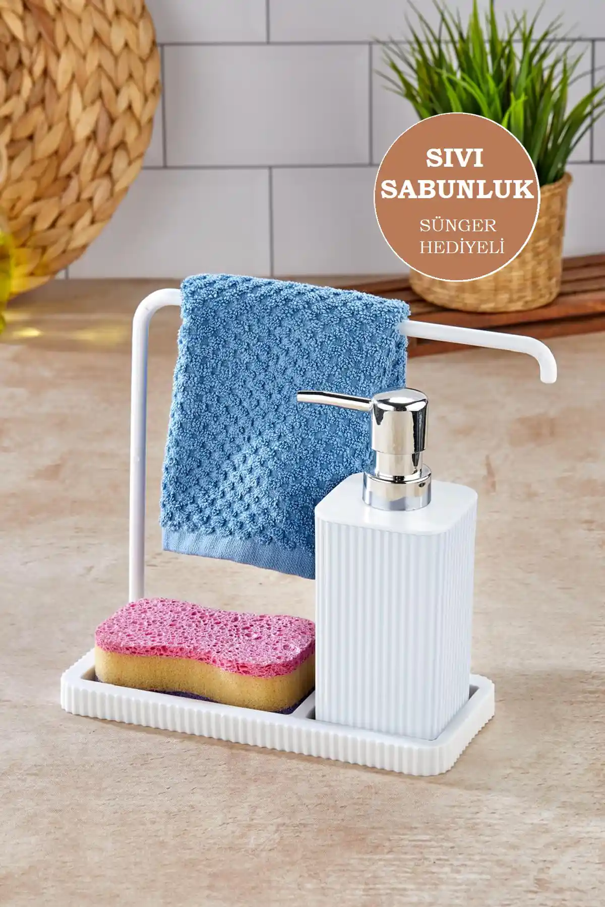 Tugomer Bez Standlı Askılı Deterjanlık ile Modern ve Pratik Temizlik Çözümü