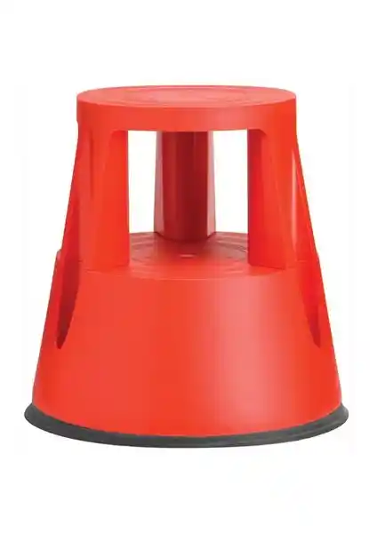 Twinco Kırmızı Çift Katlı Tekerlekli Devrilmez Tabure Özellikleri ve Kullanım Avantajları