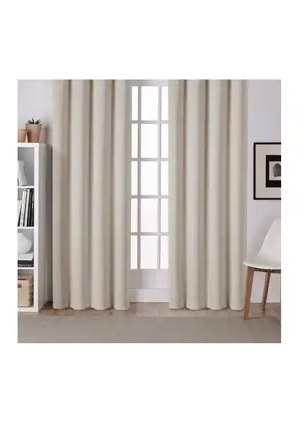 Ufuk Perde Brillant Güneşlik Perde Ekru Renkli Modern ve Dayanıklı Tasarım