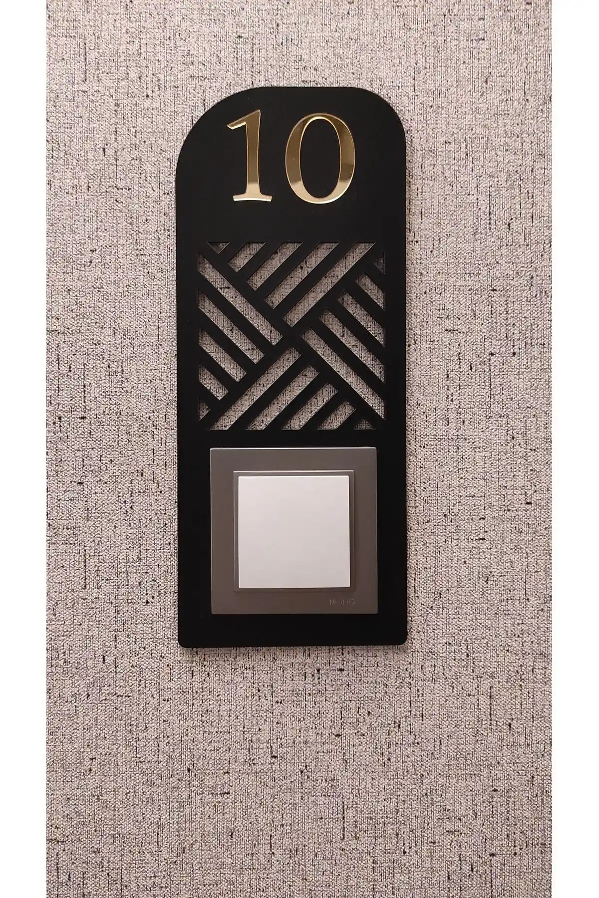 Vagondecor VG093 Kapı Zili Çerçevesi Modern ve Kişiselleştirilebilir Tasarım