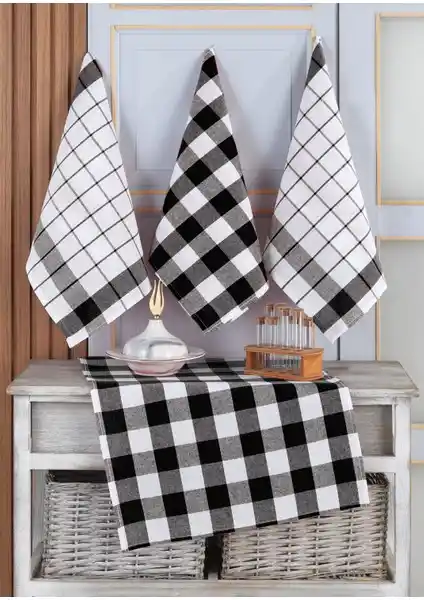 Vagonik 4'lü Mutfak Havlusu Seti Estetik ve Fonksiyonellik Bir Arada