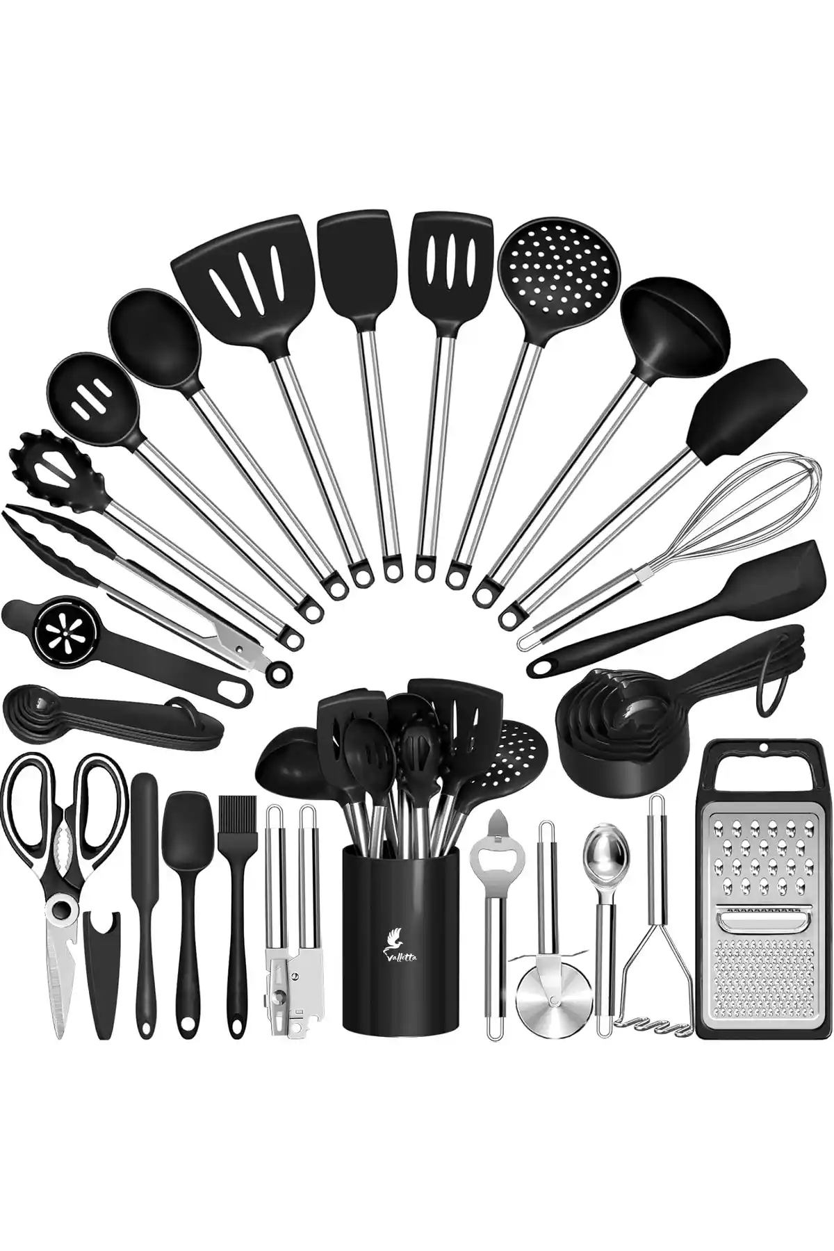Valletta Marbella 35 Parça Paslanmaz Çelik ve Silikon Uçlu Mutfak Seti İncelemesi