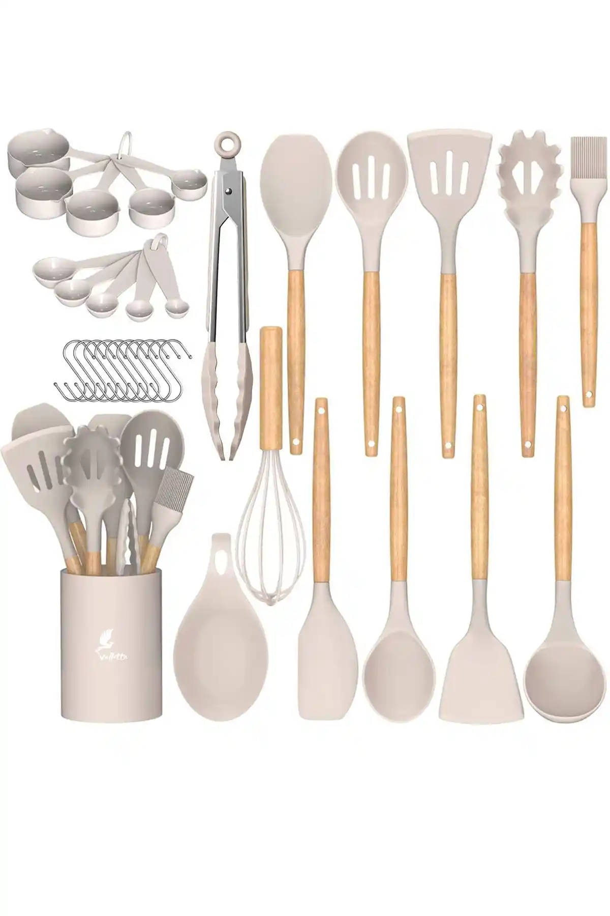 Valletta Mikla 33 Parça Isıya Dayanıklı Yanmaz Silikon Mutfak Seti Detayları ve Kullanım Özellikleri