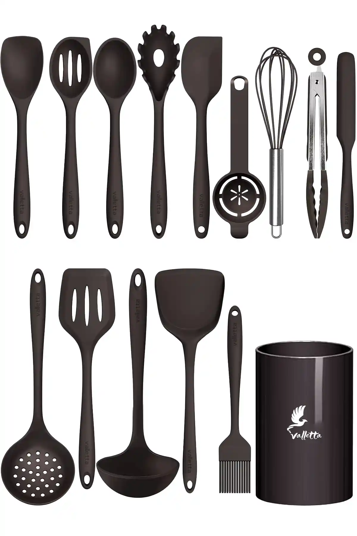 Valletta Trigona Isıya Dayanıklı Yanmaz Silikon Spatula Seti: Dayanıklı ve Çok Yönlü Mutfak Gereçleri