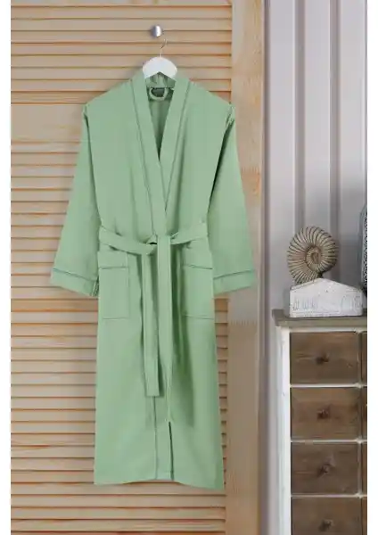 Varol Dama Serisi Kimono Yaka Pike Bornoz Sabahlık Günlük Kullanım İçin Konfor ve Şıklık Sunar