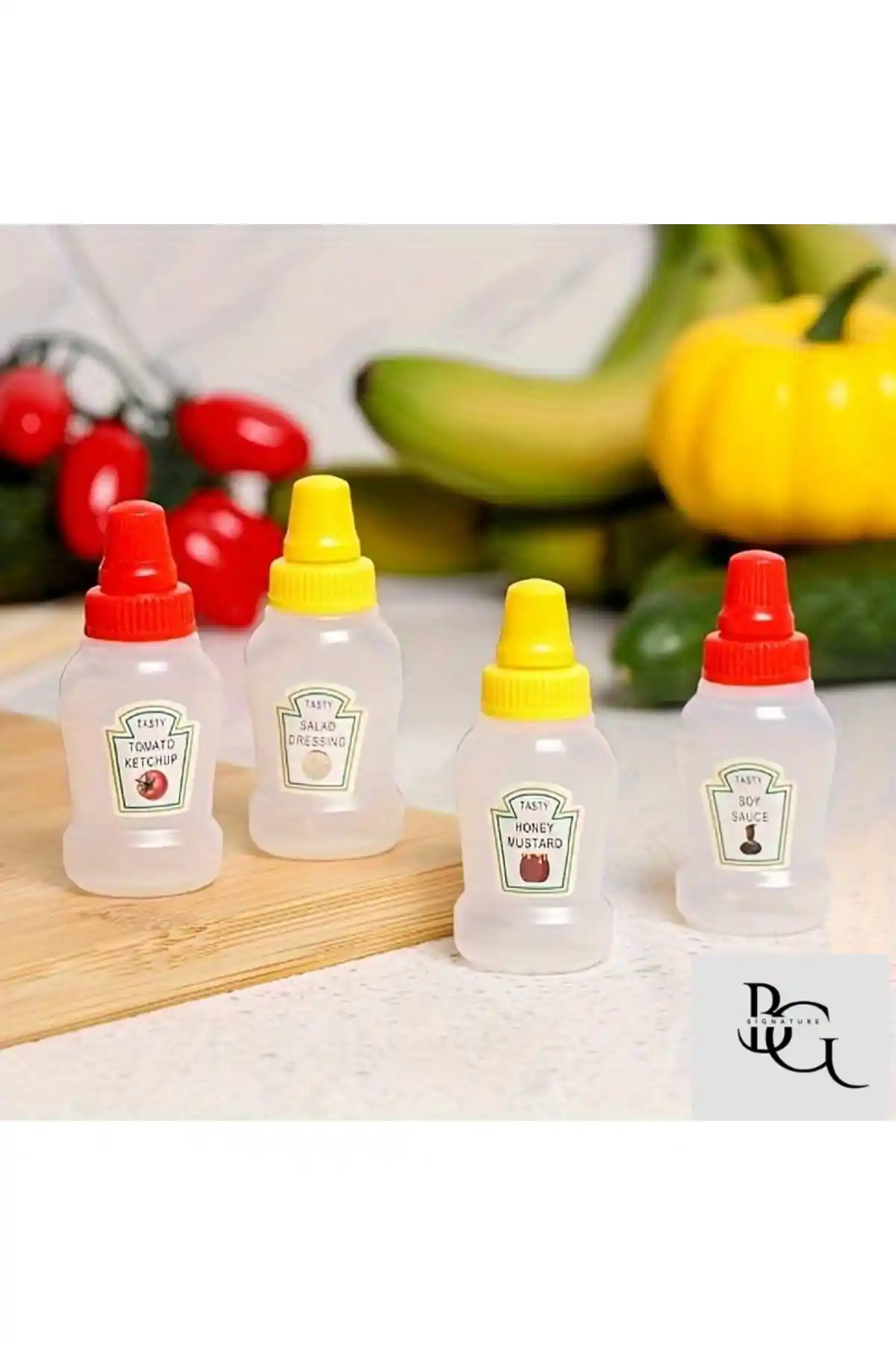 Vesplast Mini Sos Şişeleri ve Reçellikleri: Renkli ve Pratik Mutfak Çözümleri