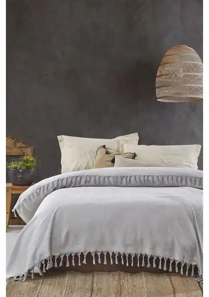 Viaden Sidney Çift Kişilik Pamuklu Pike Yatak Odası Dekorasyonu ve Konfor Ürünü