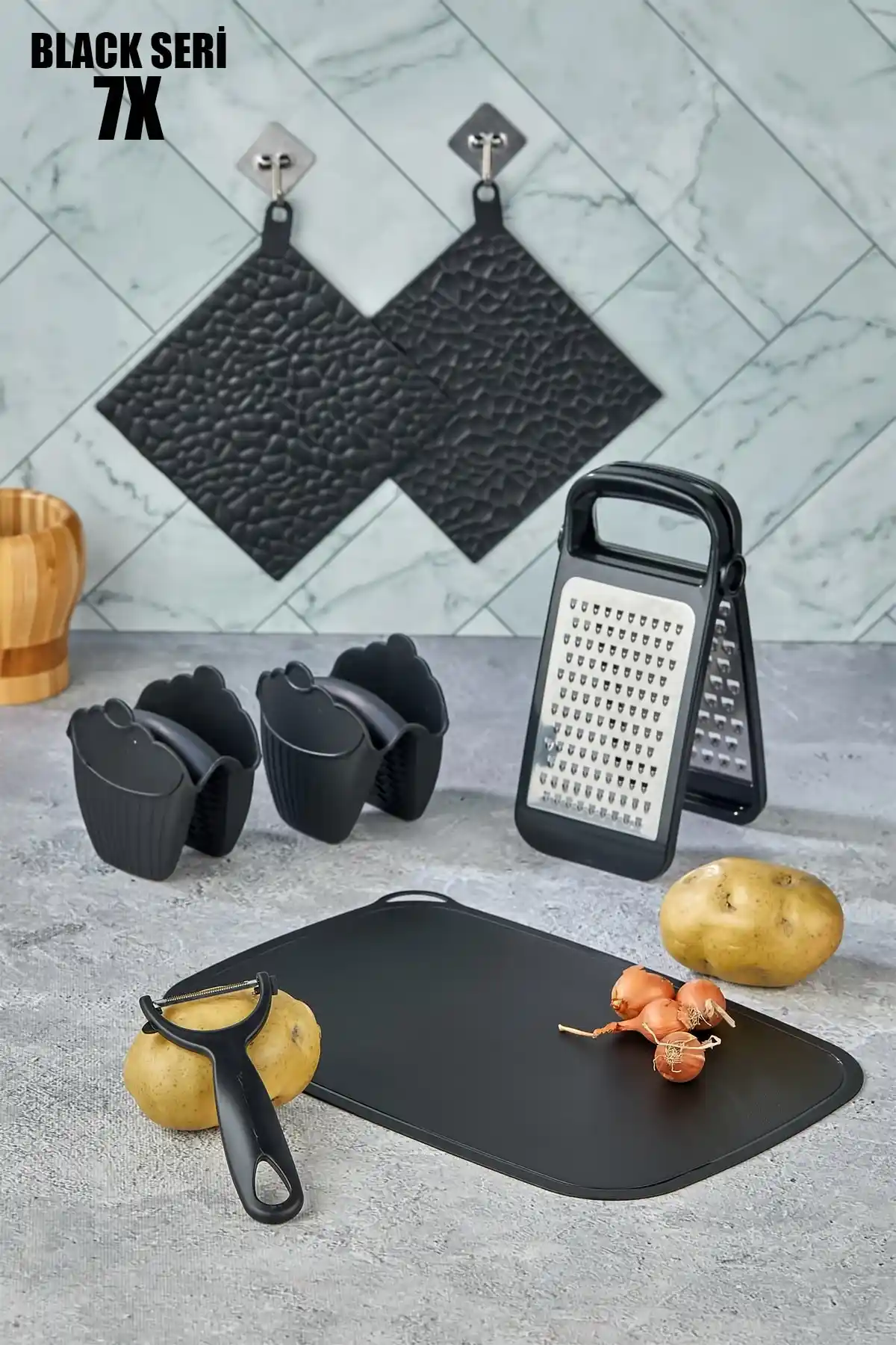 Vipgross 7 Parça Pratik Mutfak Seti Şık ve Dayanıklı Tasarımıyla Kullanışlı Çözüm