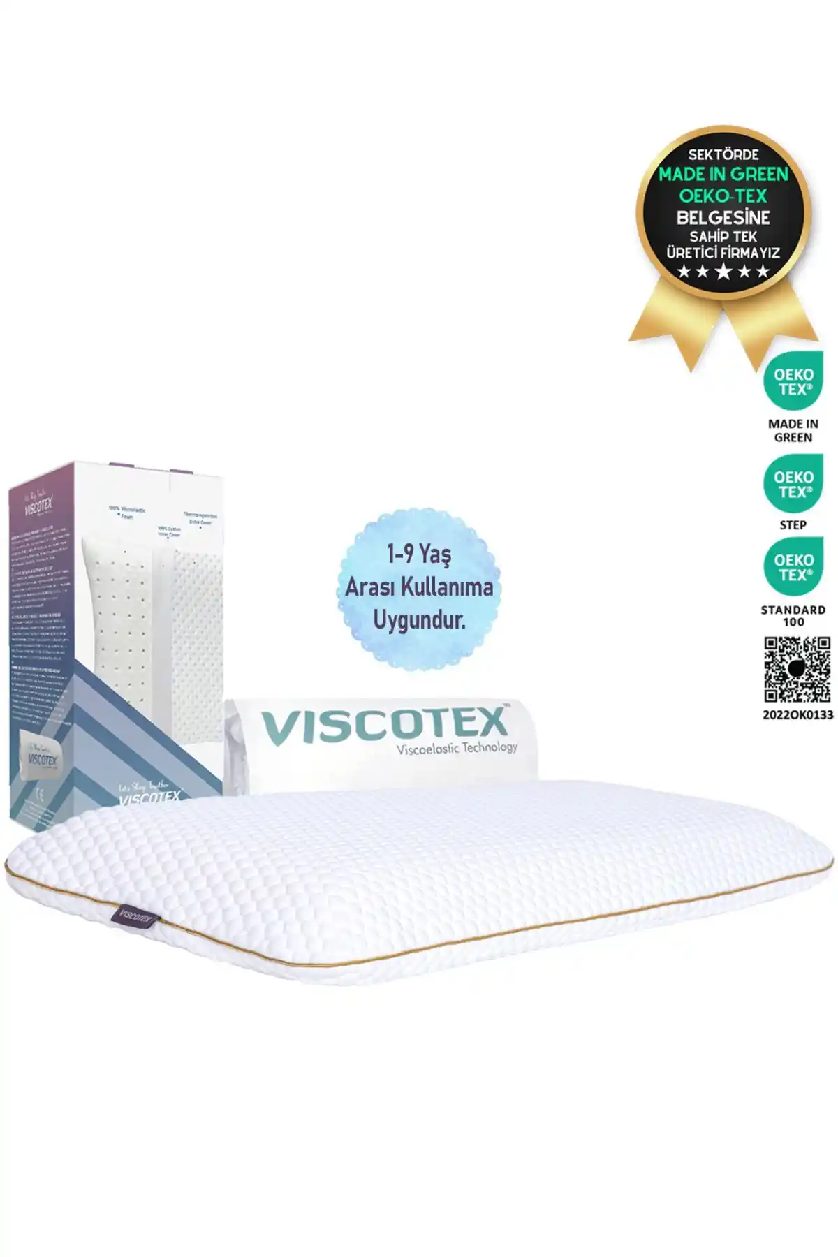 VİSCOTEX Visco Ortopedik Çocuk Yastığı Sağlıklı ve Konforlu Uyku İçin Tasarlandı