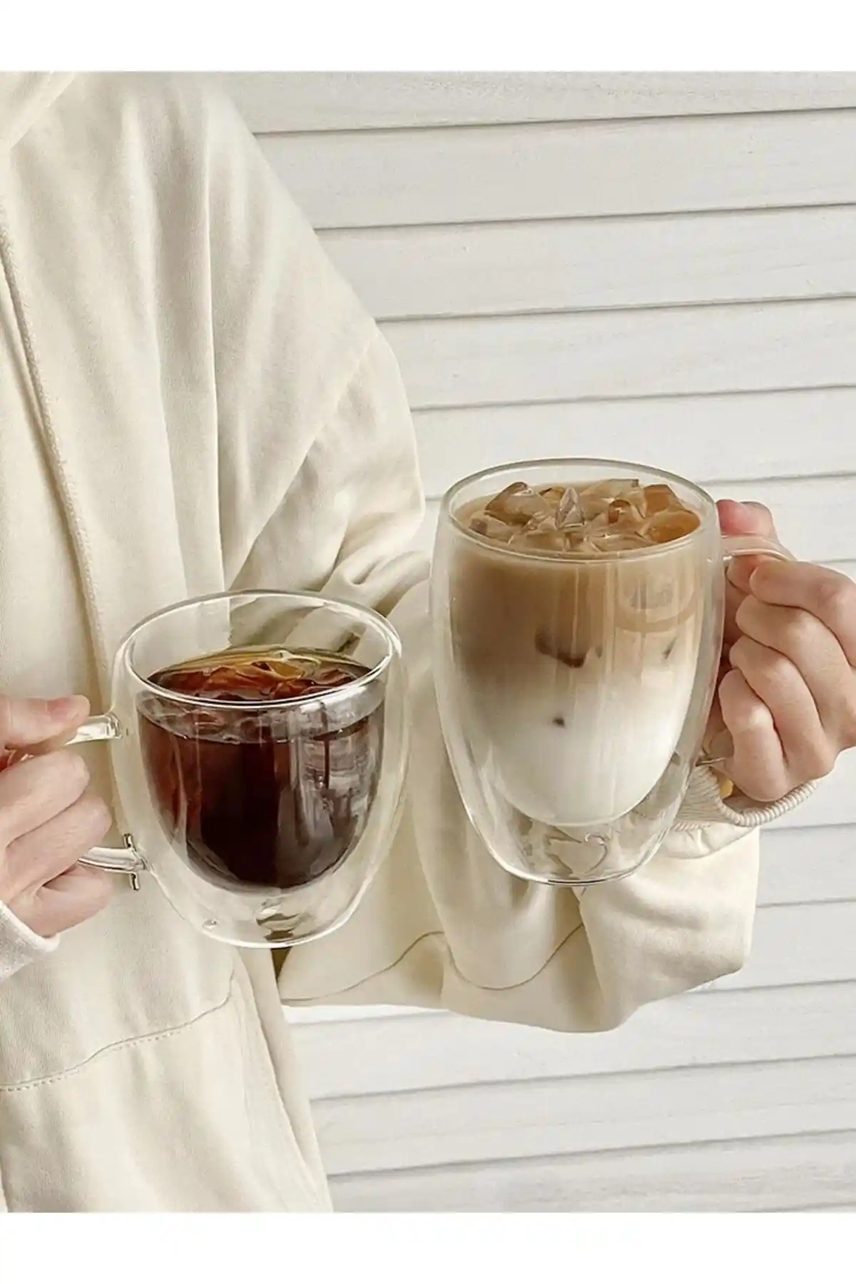 Vivien Home Çift Cidarlı Cam Kupa: Estetik ve Fonksiyonellik Bir Arada