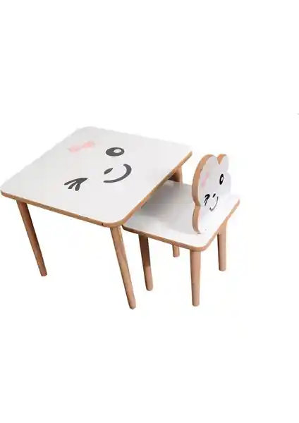 Webkapinda Ahşap Çocuk Masa Sandalye Takımı Güvenli ve Şık Tasarım Özellikleri