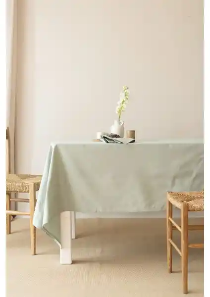 Wellstil Premium Keten Adaçayı Masa Örtüsü: Şık ve Dayanıklı Doğal Malzeme Tasarımı