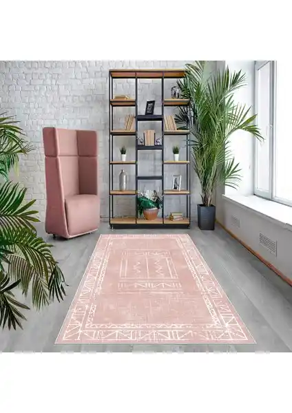 West Home Dijital Baskılı Yıkanabilir Kaymaz Taban Halı Modern ve Pratik Tasarım