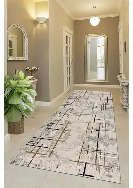 West Home Modern Yıkanabilir Kaymaz Tabanlı Halı Mutfak ve Yaşam Alanları İçin